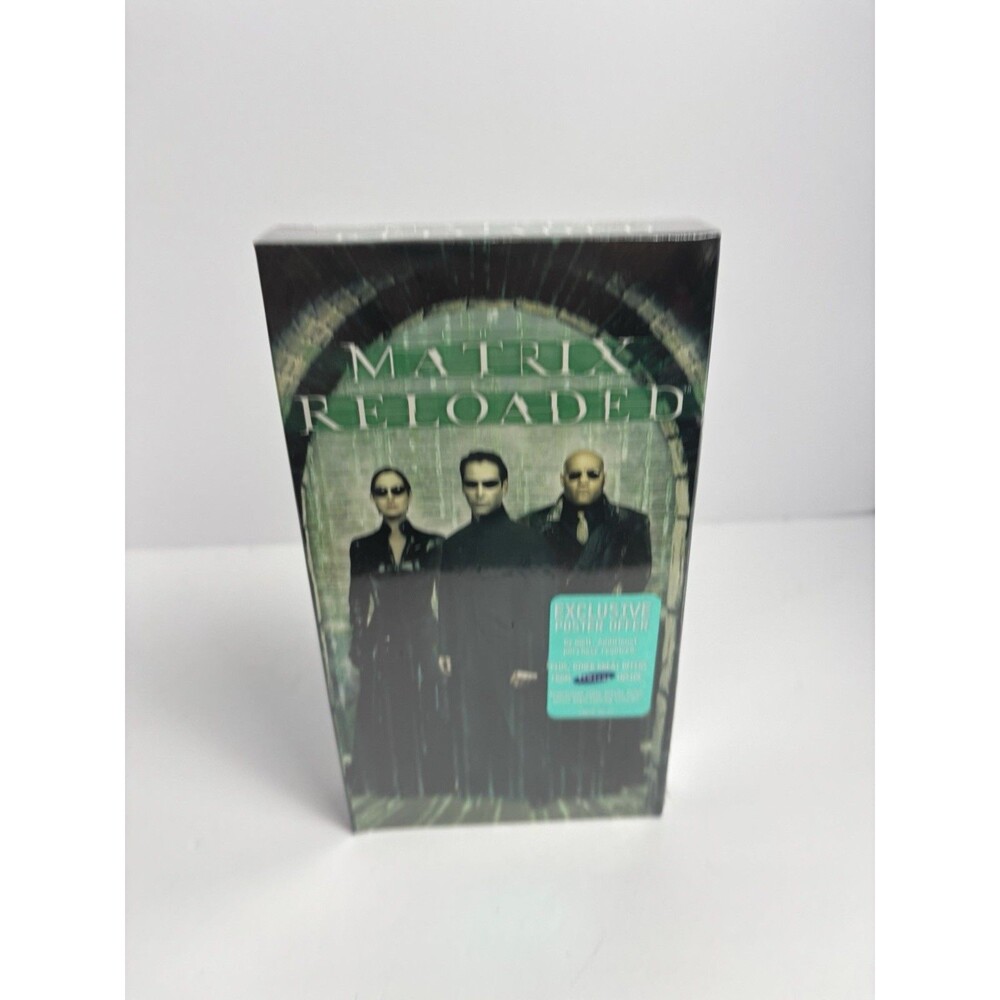 THE MATRIX Reloaded VHS 2003 Keanu Reeves - FACTORY SEALED NEW